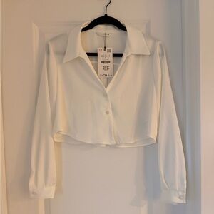 Zara satin shirt